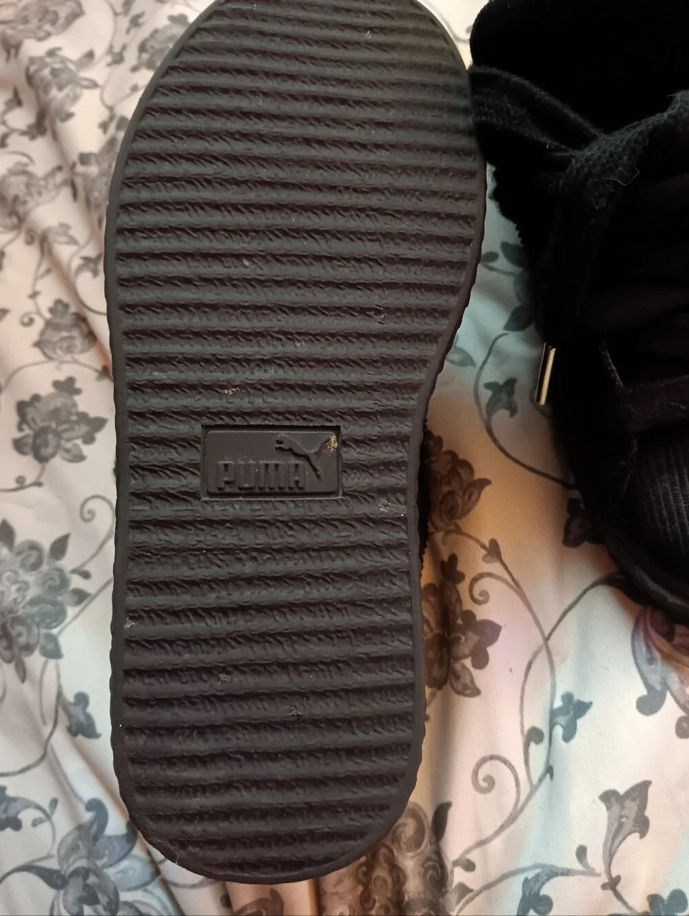 Puma FENTY Kids Black Platform Sneakers - (Brand Not Visible)